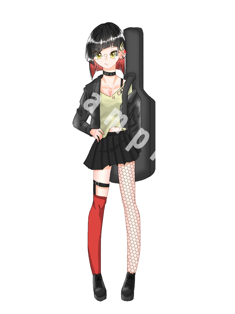 可愛い絵柄のキャラクター全身デザイン承ります Vtuber/TRPG等の立ち絵制作/無料修正無制限！ イメージ6