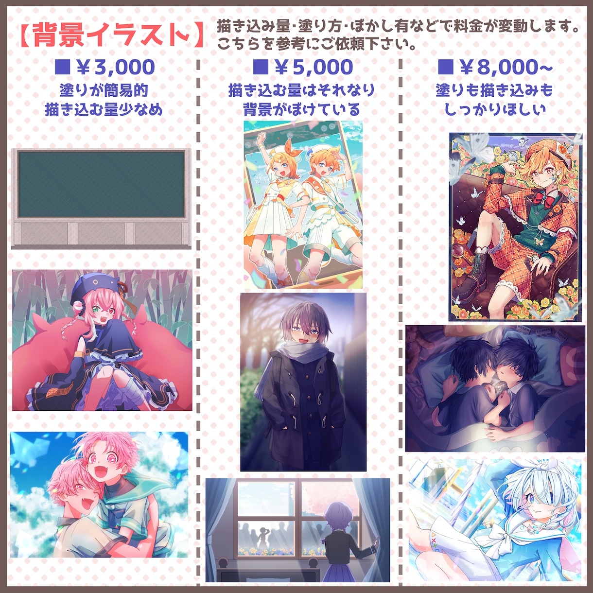 可愛いキャライラストを描きます 正統可愛い少年少女が得意です! イメージ4