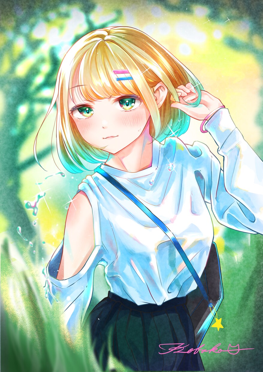 人物のイラストを描きます 背景も付けられます．動画サムネイルやアイコン画像、その他 イメージ4