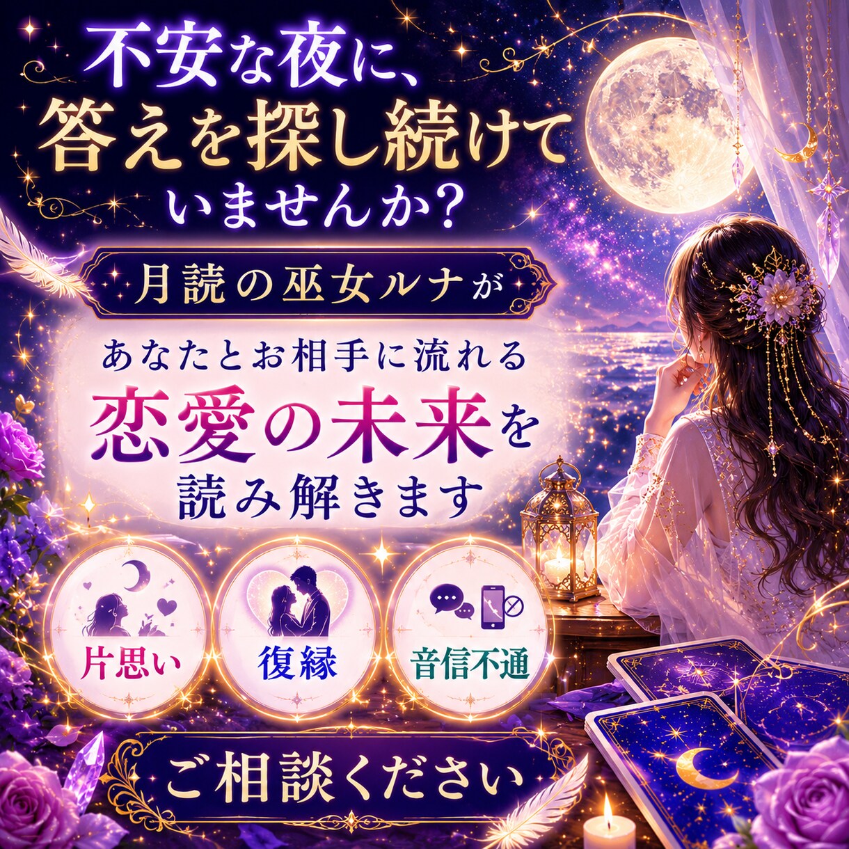 恋愛総合鑑定｜未来の流れを深く視ます 相手の本音から今後の可能性まで イメージ5