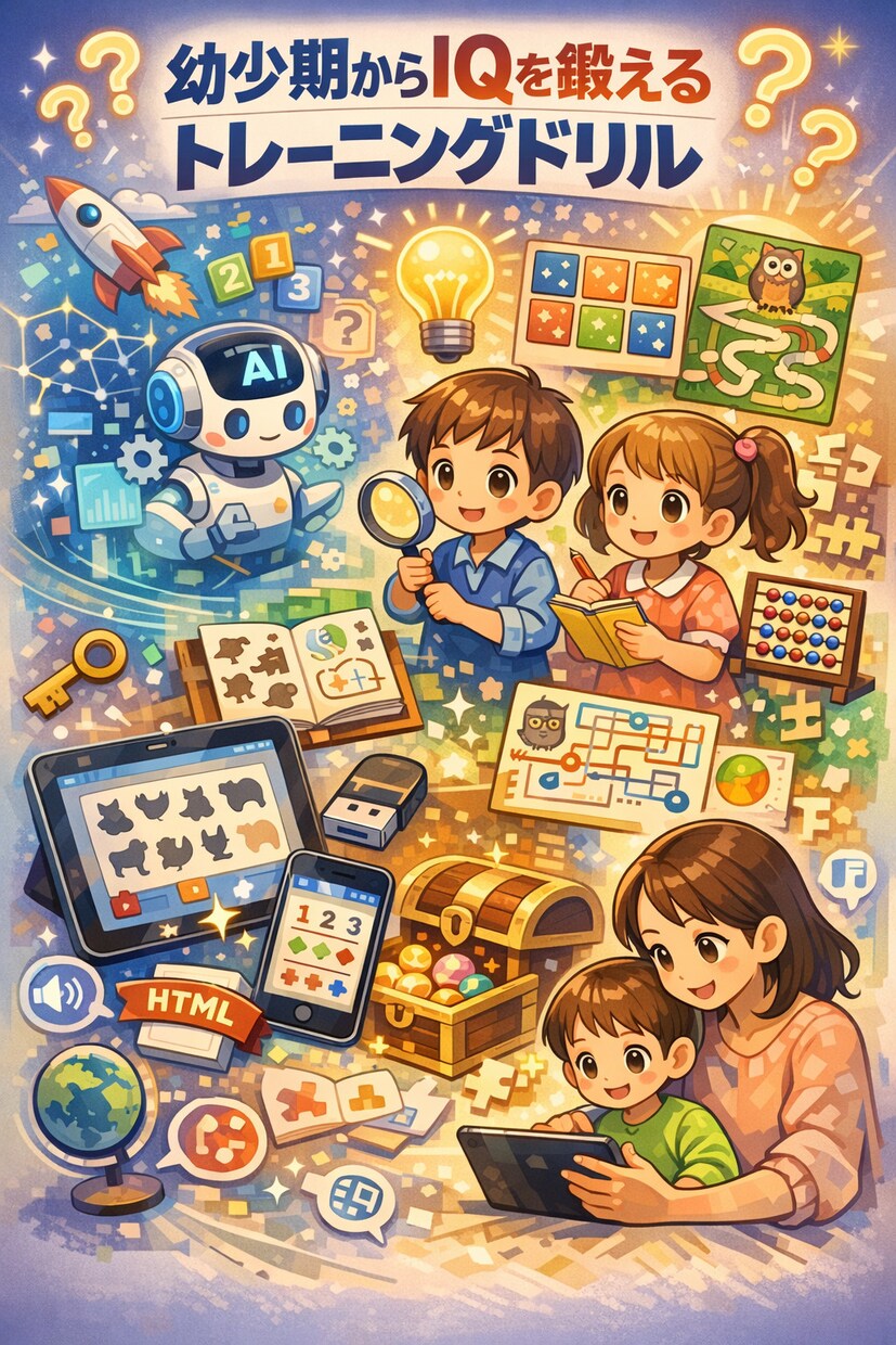 AIが導く幼少期からのIQトレーニング提供します AIと教育理論を融合させた、親子で楽しむ知育の新習慣 イメージ1