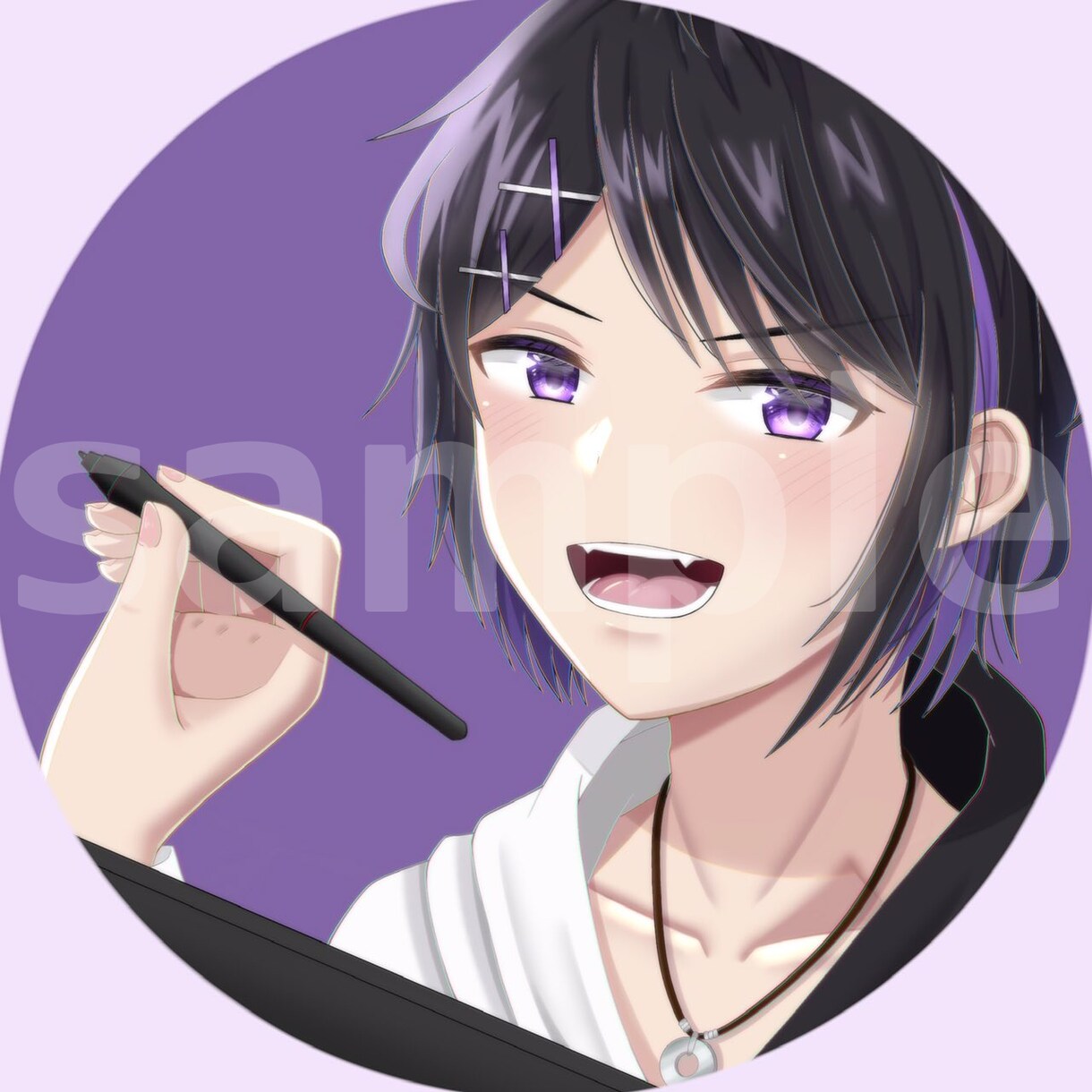 心を掴むキラキラおめめのアイコンをお描きします 思わずアップで見たくなる魅惑のアイコンをご提供中！ イメージ1