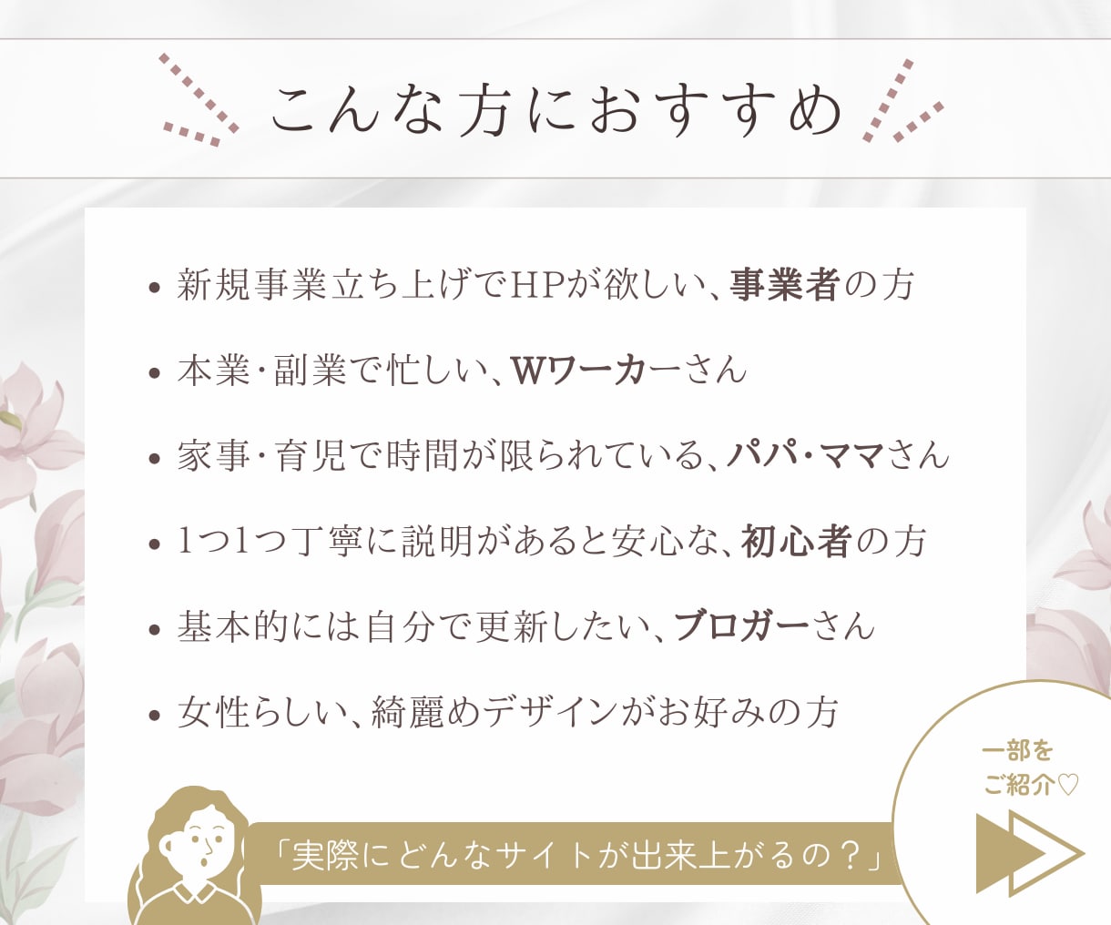 コスパ抜群◎しっかり運用できるHPを制作します HP初心者の方も大歓迎／スマホ・iPad／WordPress イメージ4