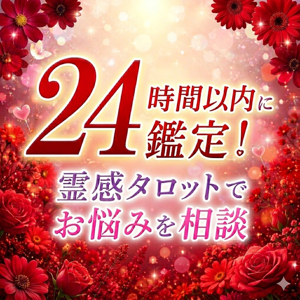 24時間以内に鑑定！霊感タロット最短一時間ます 24時間以内に鑑定！霊感タロットで最短一時間悩みを解消！！ イメージ1