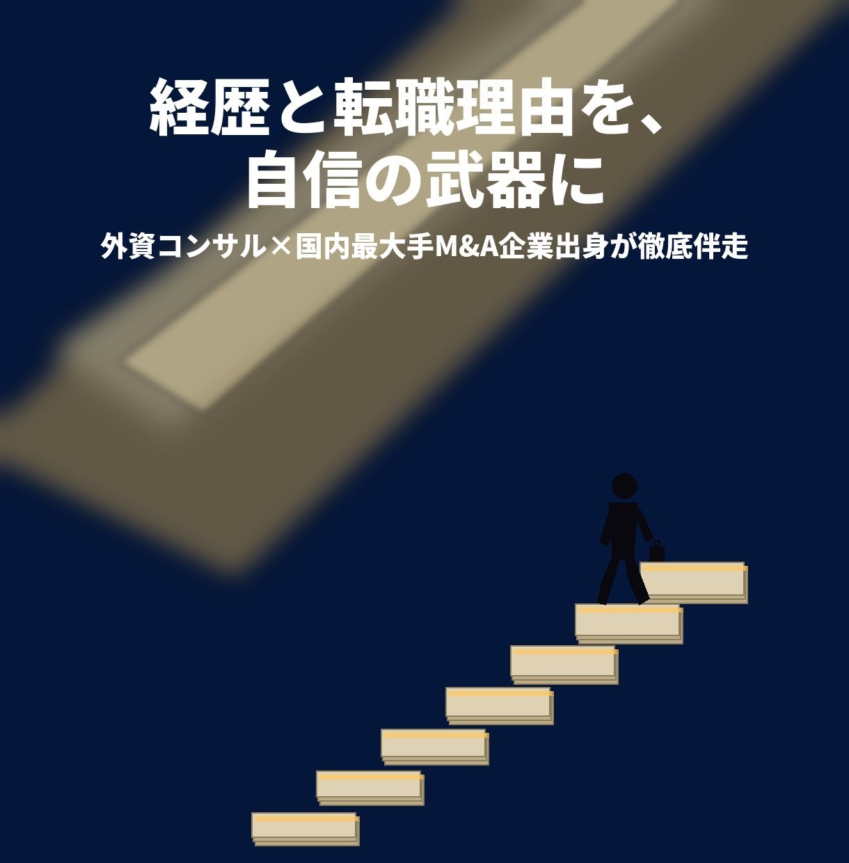 経歴と転職理由を自信の武器に変えます 外資コンサル×国内最大手M&A企業出身が徹底伴走 イメージ1
