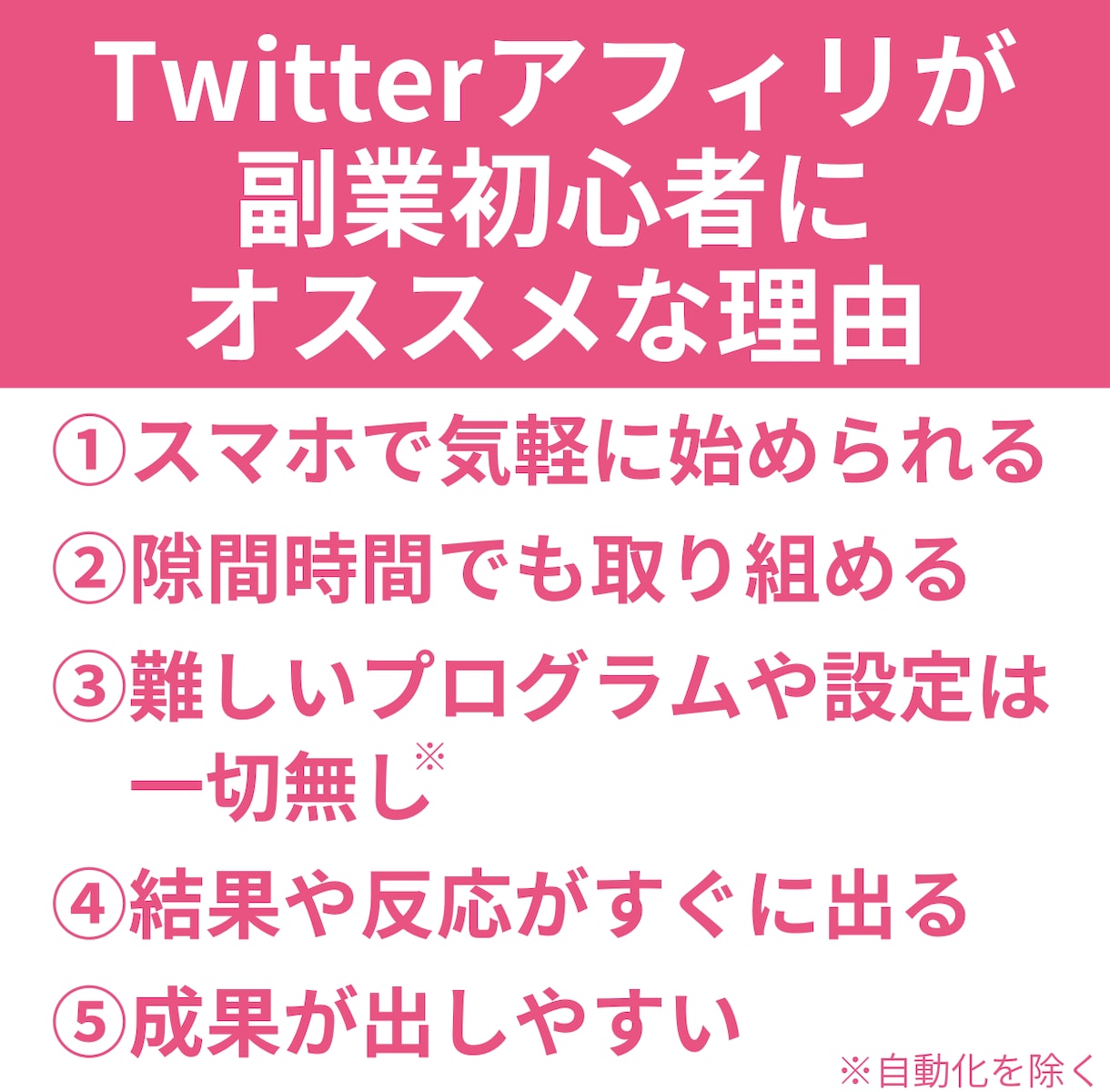 SNS副業の基礎から自動化までコレで全て分かります Twitterでアフィリエイトを始めたい人におすすめの手法 イメージ2