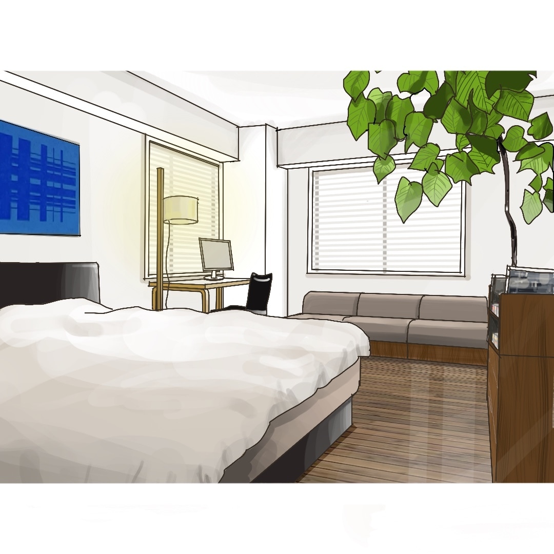 建築パースをデジタルで描きます 「手描き風の親しみのあるタッチ！」 イメージ1