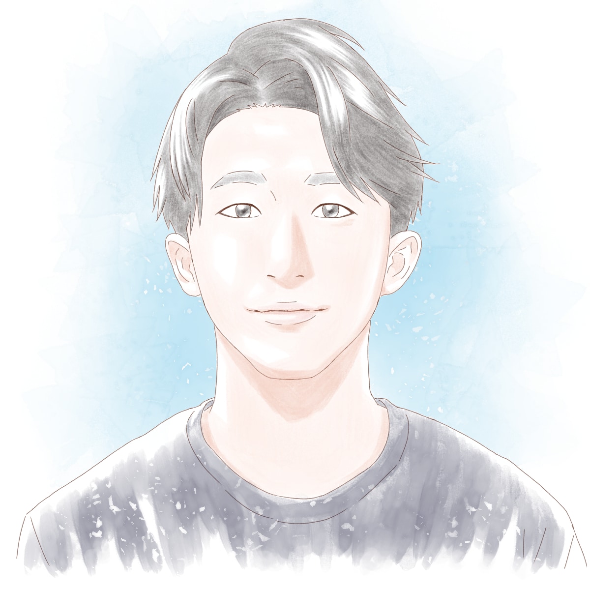 水彩風の似顔絵を描きます 透明感のある水彩風似顔絵になります イメージ7