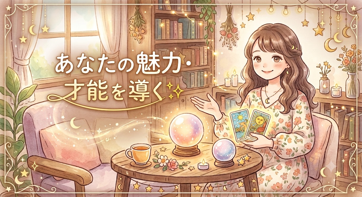 占いであなたの魅力・才能を見つけます 「私には何もない…」と感じているあなたへ。才能や魅力を視ます イメージ1