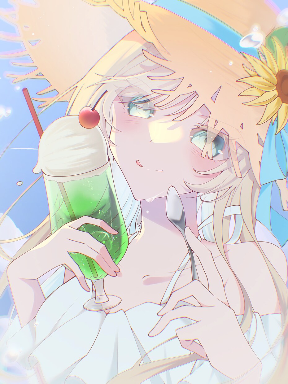 一枚絵(サムネ等)、立ち絵、アイコンを描きます 透明感のある、ふんわり柔らかいイラストを描きます。 イメージ2