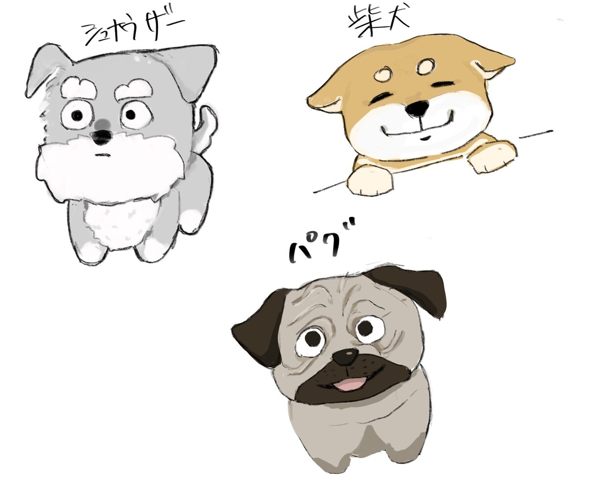 皆様の飼われている動物達を可愛く描きます 可愛いく癒されるイラストをお届け イメージ1