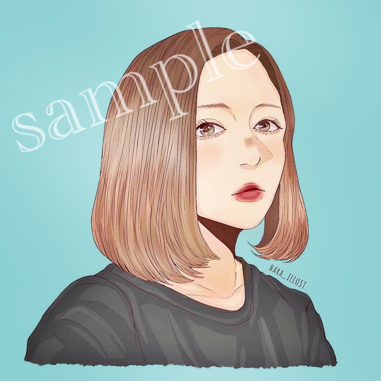 お写真を元に丁寧に似顔絵風イラストを描きます ❁自分だけのSNSアイコン・プレゼント用・記念日などに❁ イメージ4