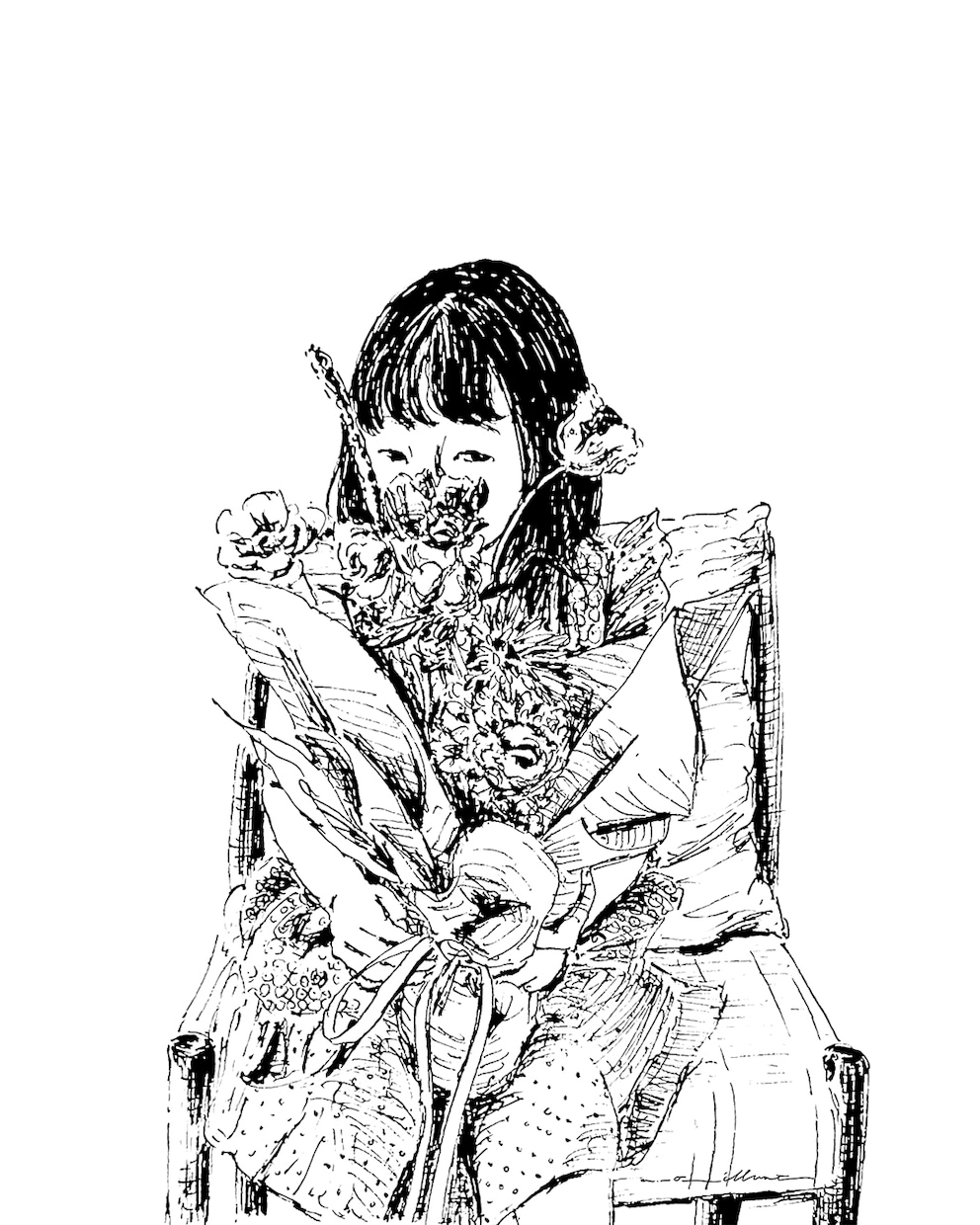 他にはない、繊細な線画で似顔絵を描きます 〝心〟や〝情景〟が伝わる絵をお探しの方へ イメージ1