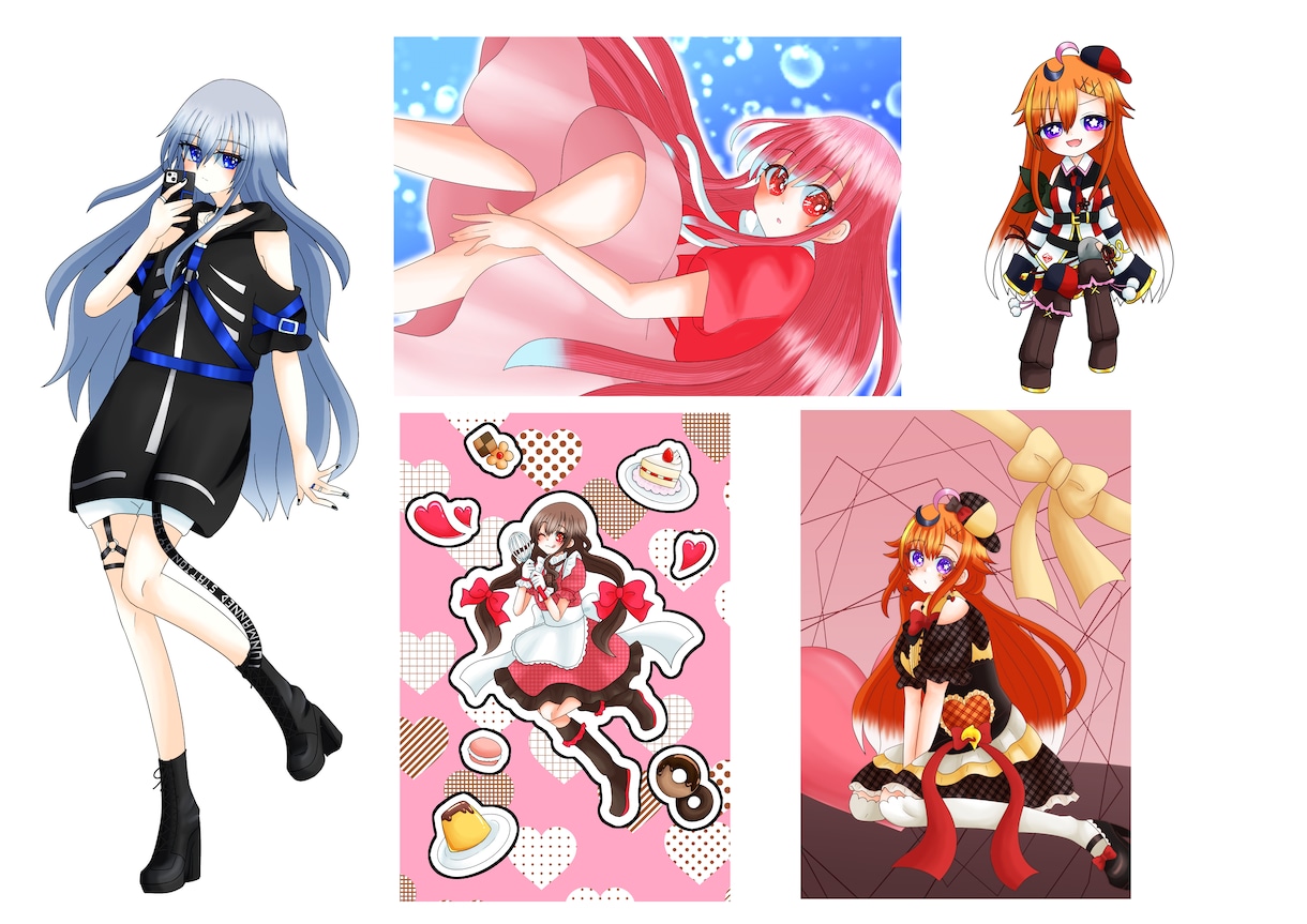 キラキラな目のかわいいイラスト描きます アイコンやIRIAM配信の立ち絵、同人誌の表紙などにどうぞ！ イメージ6