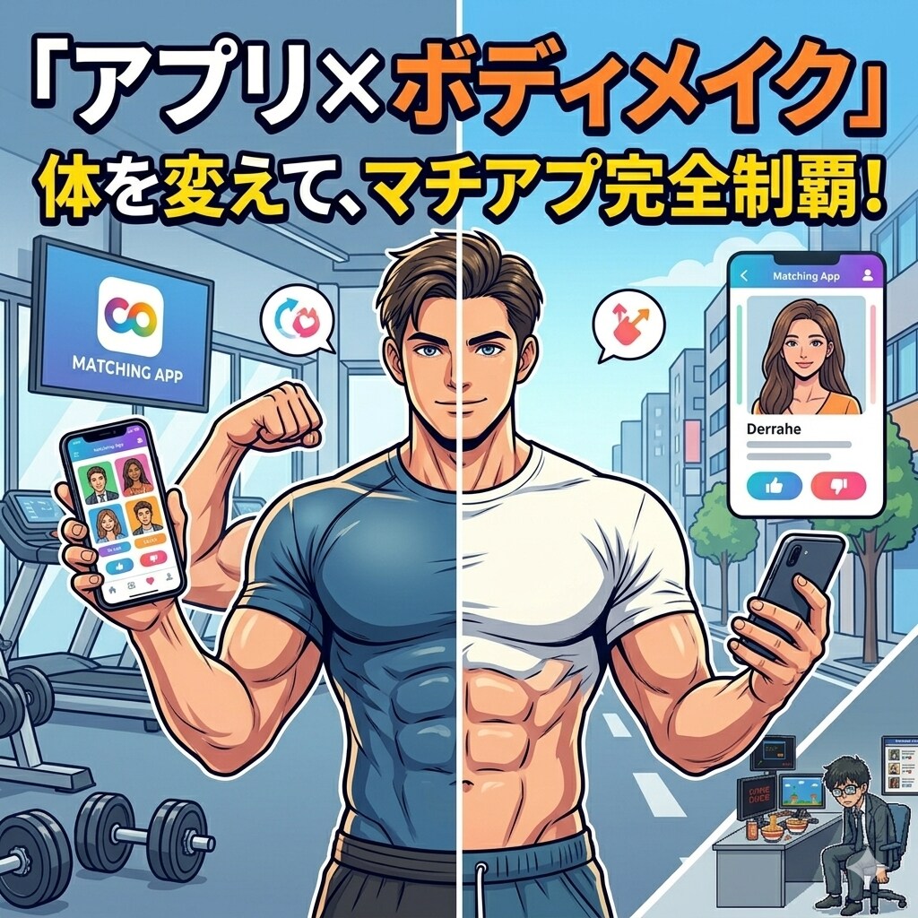 マッチングアプリ×ボディメイクを教えます まだ諦めるな。一緒に人生を変えよう。人は変われる。 イメージ1
