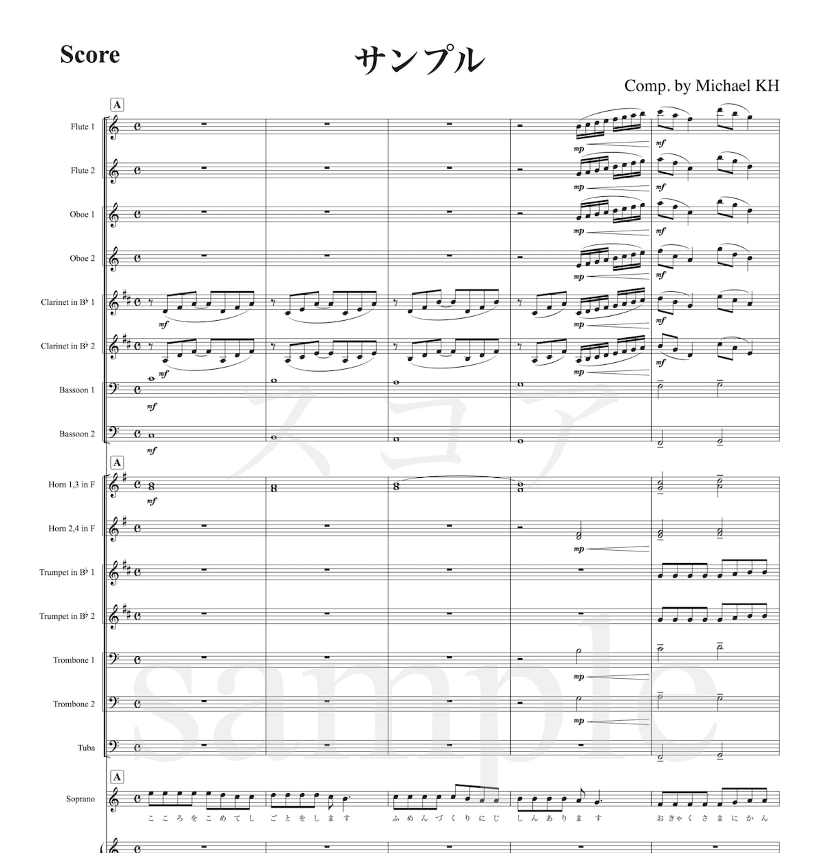 移調譜、採譜、浄書など、様々な譜面を作ります 10年以上のFINALEの経験を生かして綺麗な譜面を作ります イメージ5