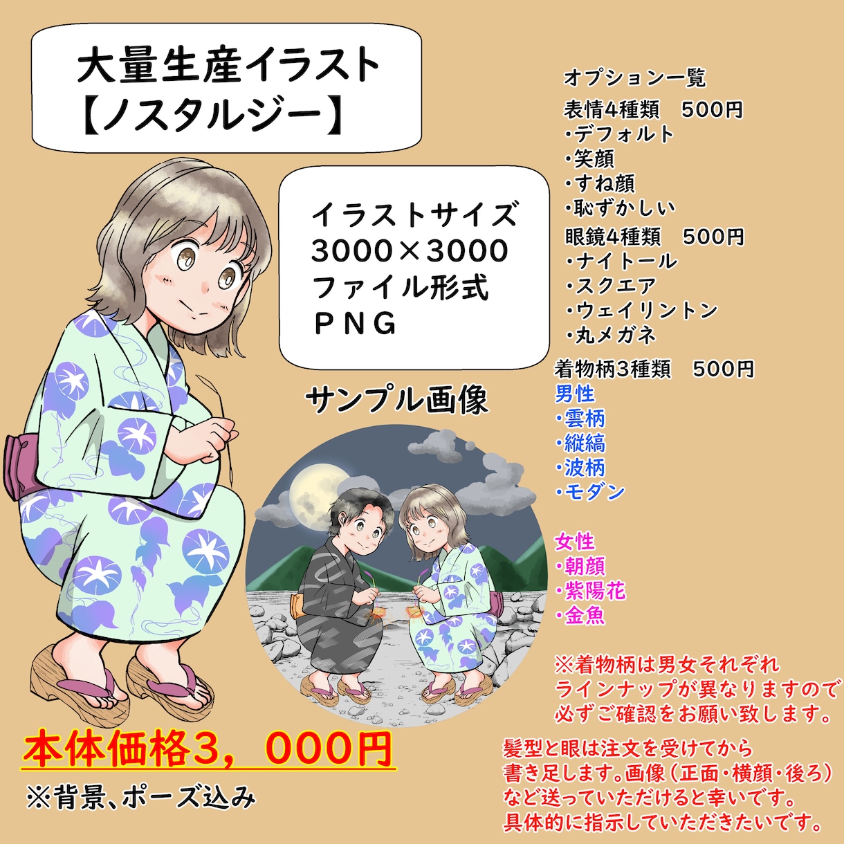 大量生産企画ノスタルジーアイコン描きます 画像を送ってそっくりに仕上げて貰おう！！ イメージ1