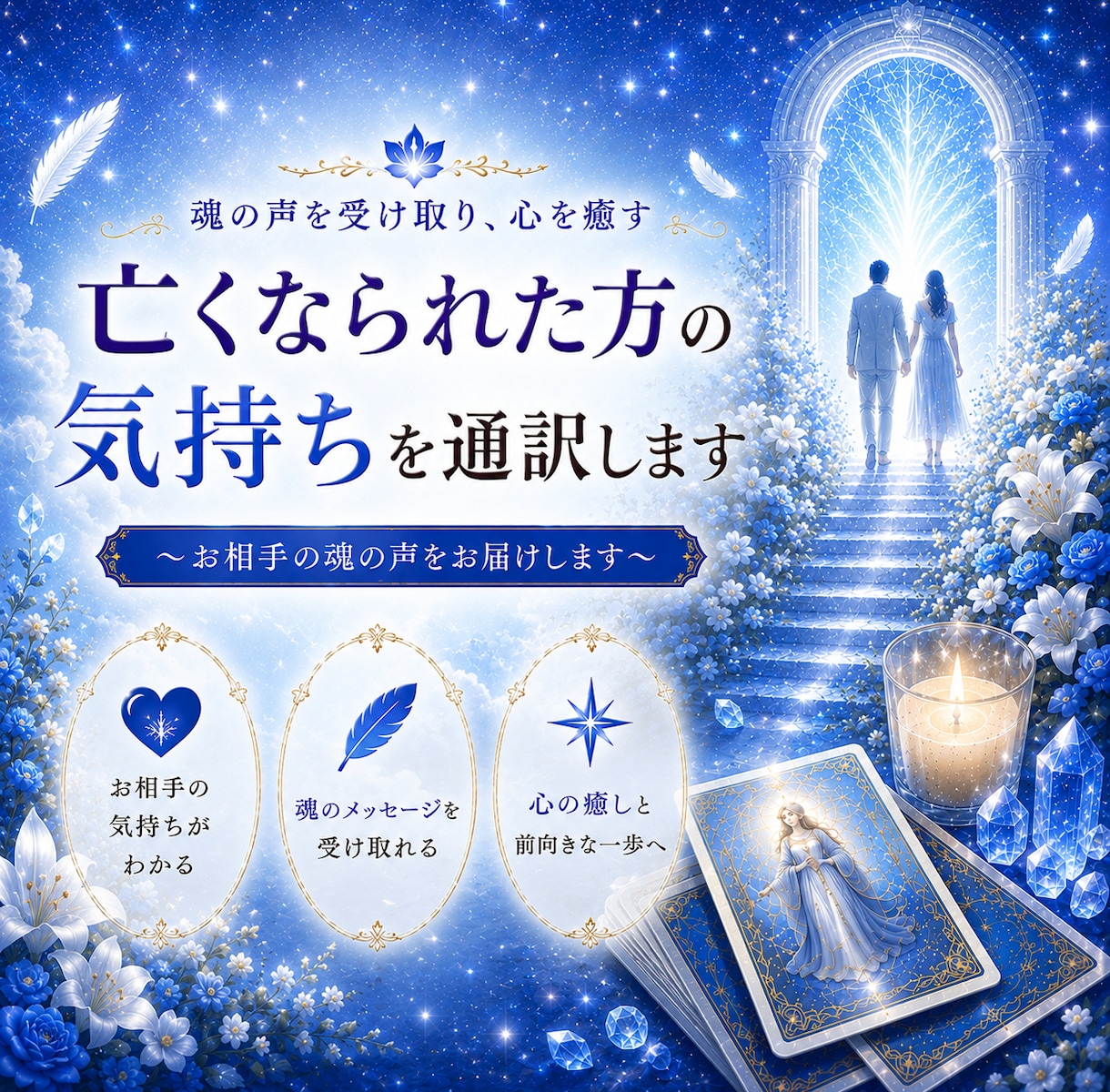 亡くなられた方の気持ちを通訳します 【テキスト鑑定】お相手の魂の声をお届けします イメージ1