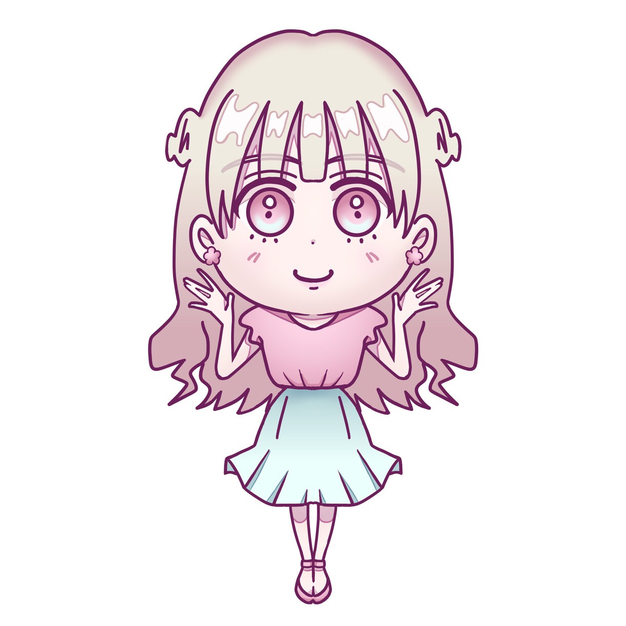 可愛い女の子のオリジナルアイコン描きます 「ふんわり」「くっきり」２つのテイストから選べます イメージ6