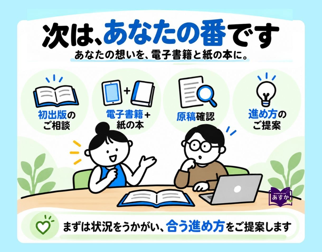 電子書籍Kindleと紙の本PODを同時出版します 想いが形になる あなたと一緒に悩み一緒に作り出版に伴走します イメージ10