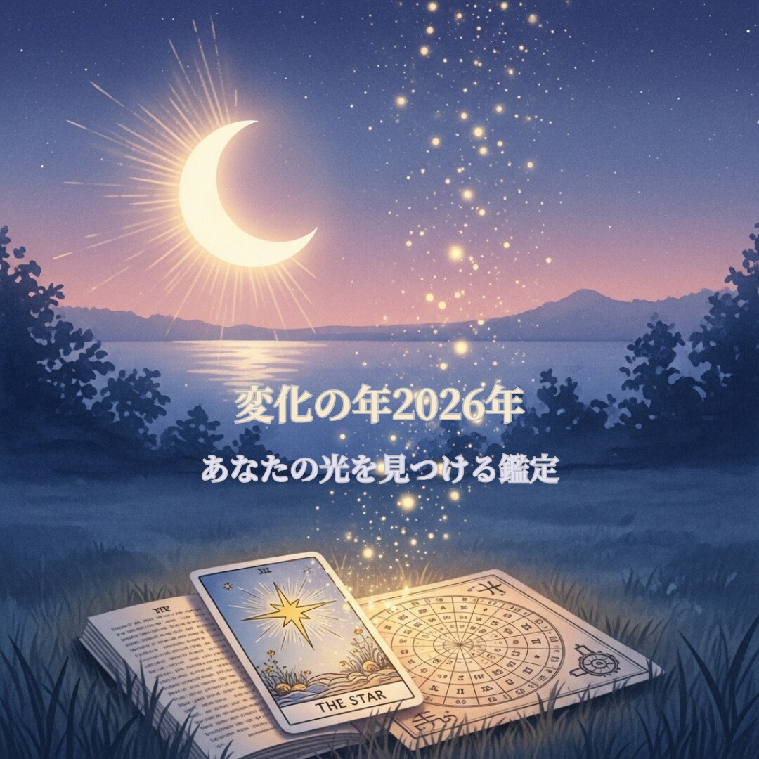 2026年の運勢を優しく導きます タロット×四柱推命×心理鑑定で心を整える イメージ2