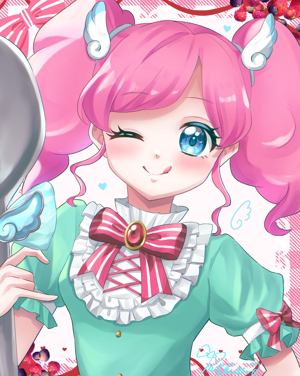 アイドル系・かわいい女の子イラスト制作します SNSや記念用にぴったりの一枚をお届けします イメージ2
