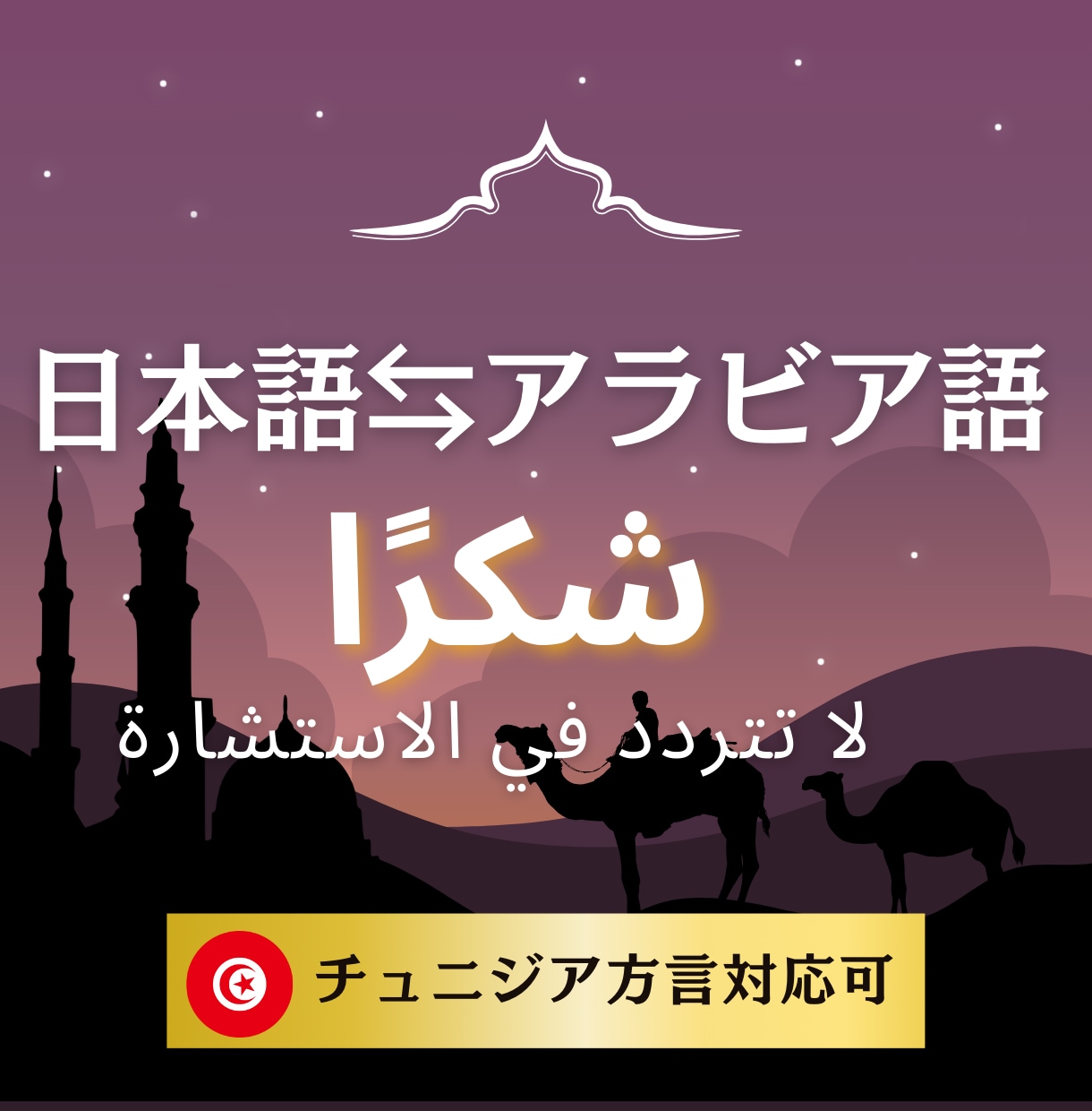日本語⇔アラビア語【＆フランス語・英語】翻訳します ネイティブチェック付で安心！即日対応可！ イメージ1