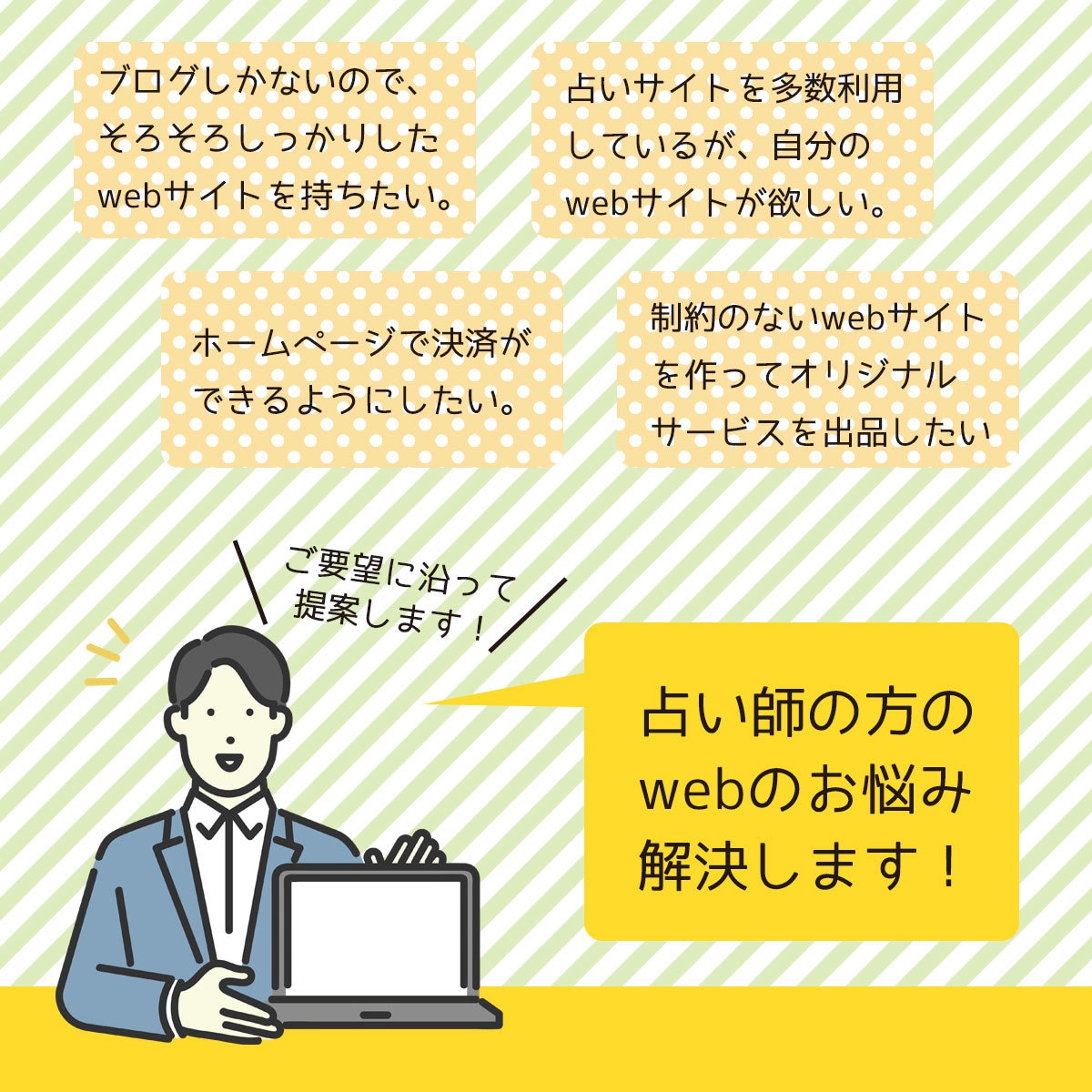 占い師専用ホームページを作成します SEO対策、お問い合わせ機能、ブログ機能、STUDIOで作成 イメージ2
