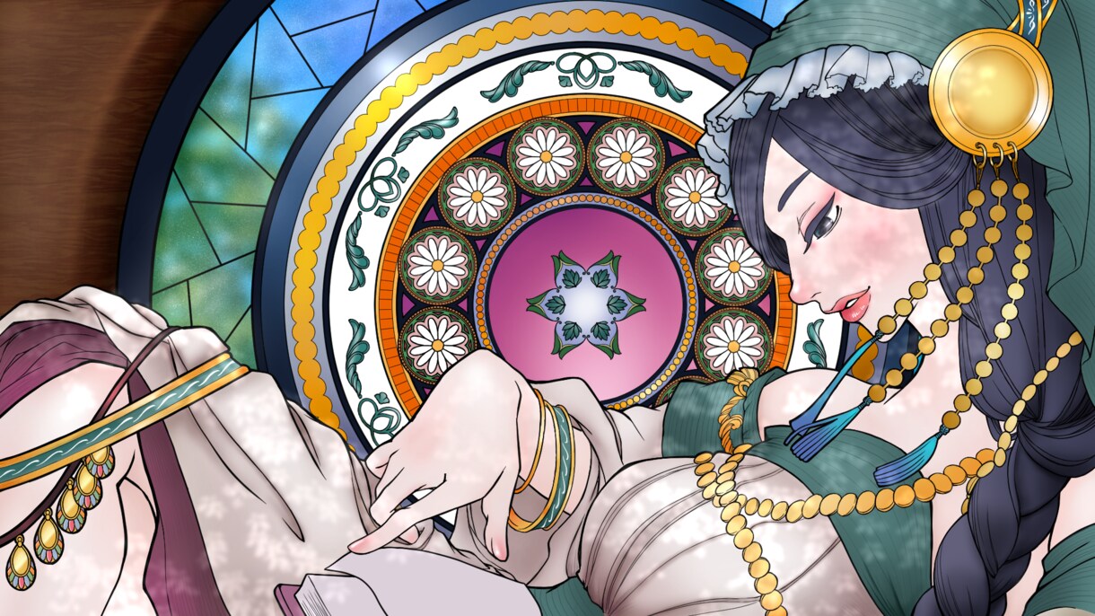 リトグラフ風のイラスト描きます 横動画タイプのサムネに使いやすいFHDサイズ イメージ1