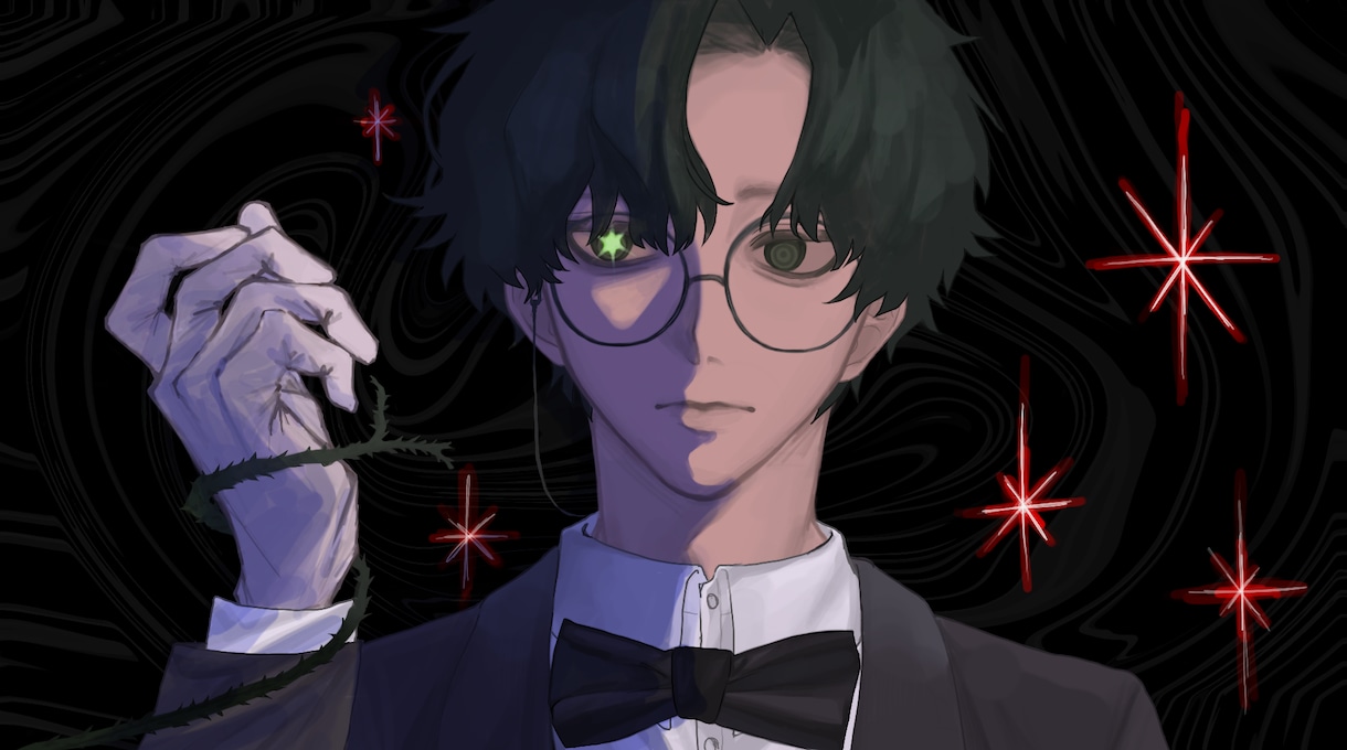 アイコン用イラスト、動画用サムネなど描きます かっこいい雰囲気のイラスト求めている方、是非ご依頼下さい! イメージ1