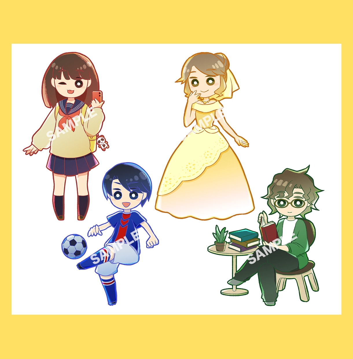 シンプル・かわいいデフォルメイラスト描きます SNSやブログや動画用に。お写真などから描きあげます。 イメージ2
