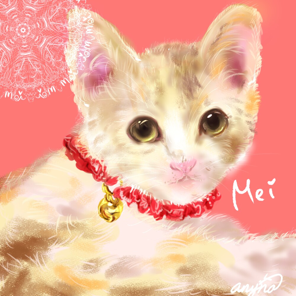 大切なご家族(動物、ペット)の似顔絵を描きます 柔らかいタッチでアイコンや待ち受けに(データ納付) イメージ1