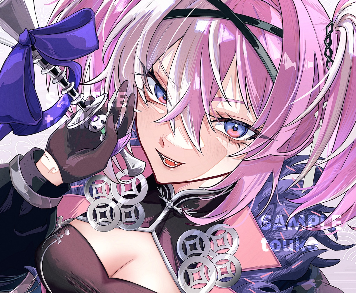 目を引く華やかで綺麗なイラストを描きます アイコン・立ち絵・サムネ・歌ってみた等…理想を形にします！ イメージ1