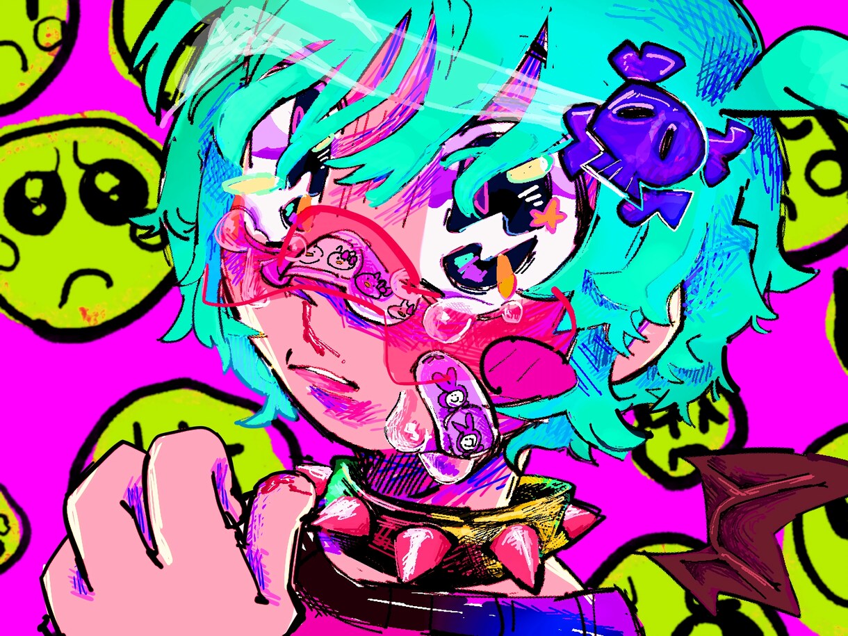 ポップで可愛いイラストを制作いたします 動画用、商品、アイコン等！目を引くイラストをご希望の方に☆ イメージ5