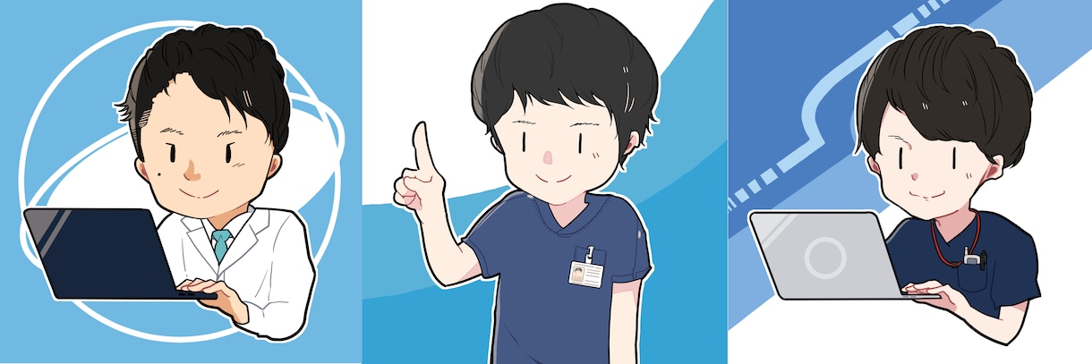 カラーラフ提案！あなただけのアイコンお描きします ビジネス・趣味・配信・プレゼントに！まじめで親しみやすく◎ イメージ9