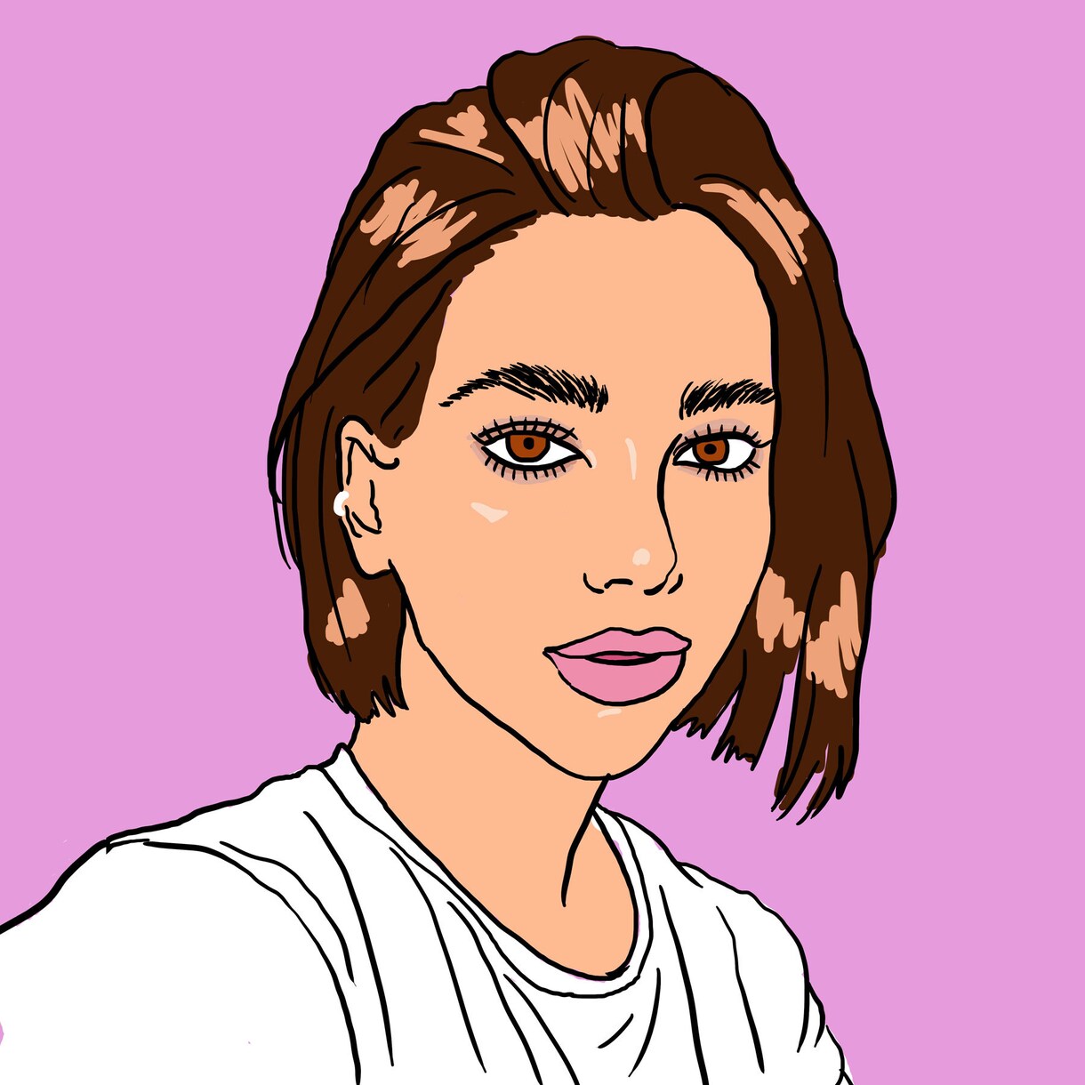似顔絵描きます シンプルなイラストでSNSのアイコンなどにおすすめ イメージ1
