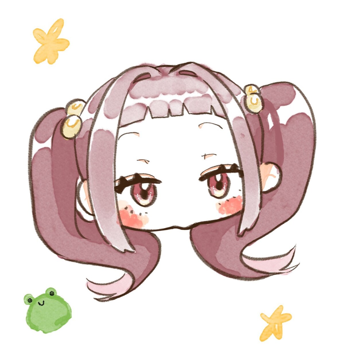顔だけイラスト描きます シールやデザインのワンポイントに最適！ イメージ2