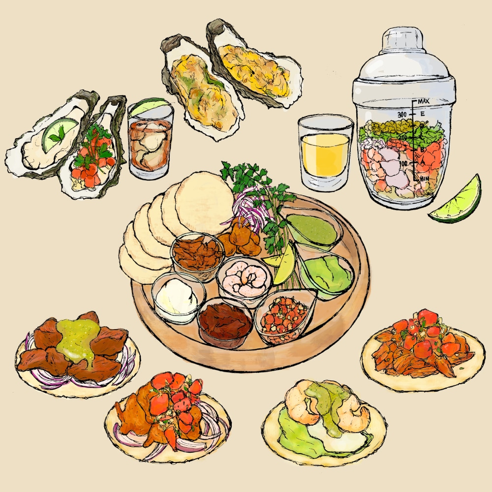 お洒落で美味しそうなカラーイラスト描きます メニューやパンフレットにピッタリ！手書きで温かみのある絵です イメージ2