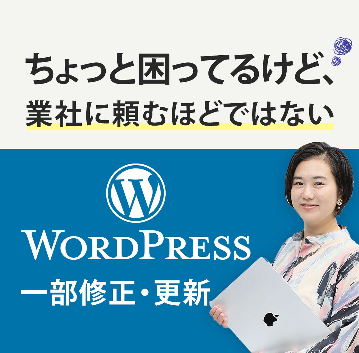 WordPressの軽微な修正・更新します ちょっと困ってるけど、業社に頼む程ではないことご相談ください イメージ1