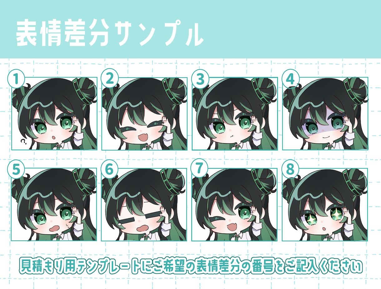 かわいいデフォルメキャラ描きます 表情差分付き！商用利用も可能です イメージ3