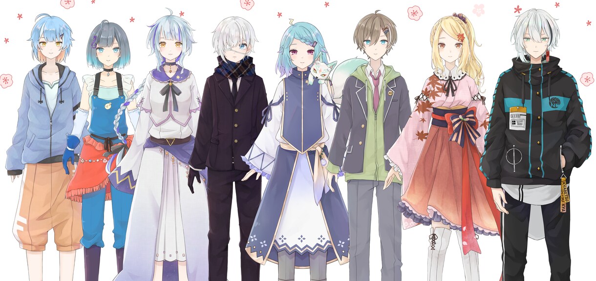 イラスト＋Live2Dモデリングを承ります Facerig対応！イラストからモデリングまで全て承ります。 イメージ9