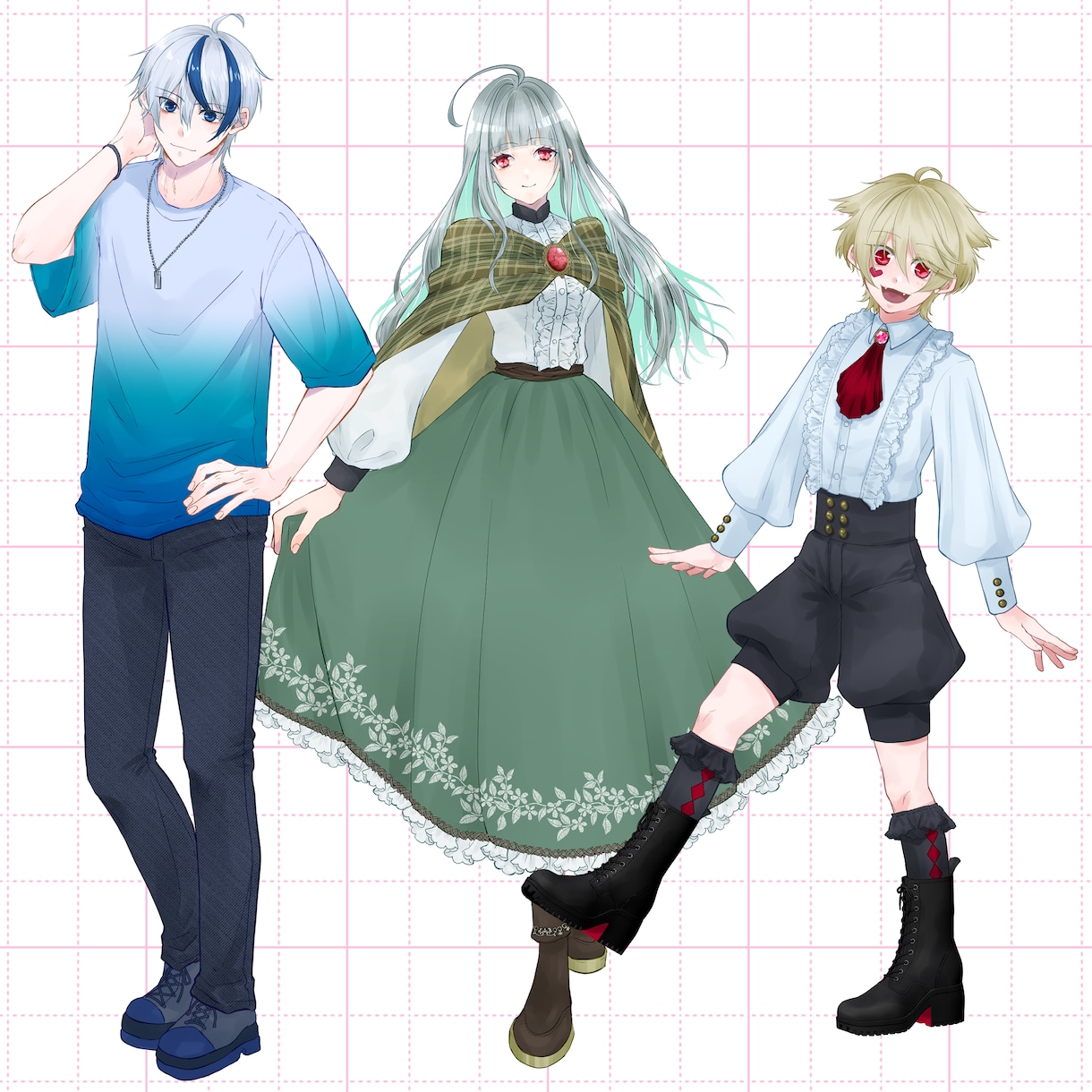 TRPG・ゲーム・配信の全身立ち絵を制作しますます リテイク無の完全おまかせ全身立ち絵イラスト イメージ3