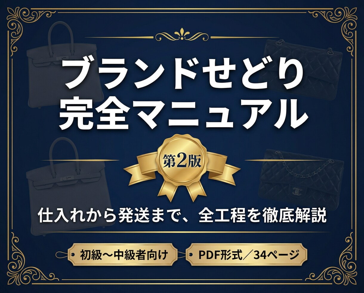 ブランドせどりを教えます ブランドせどりノウハウを分かりやすくお伝えします！ イメージ1