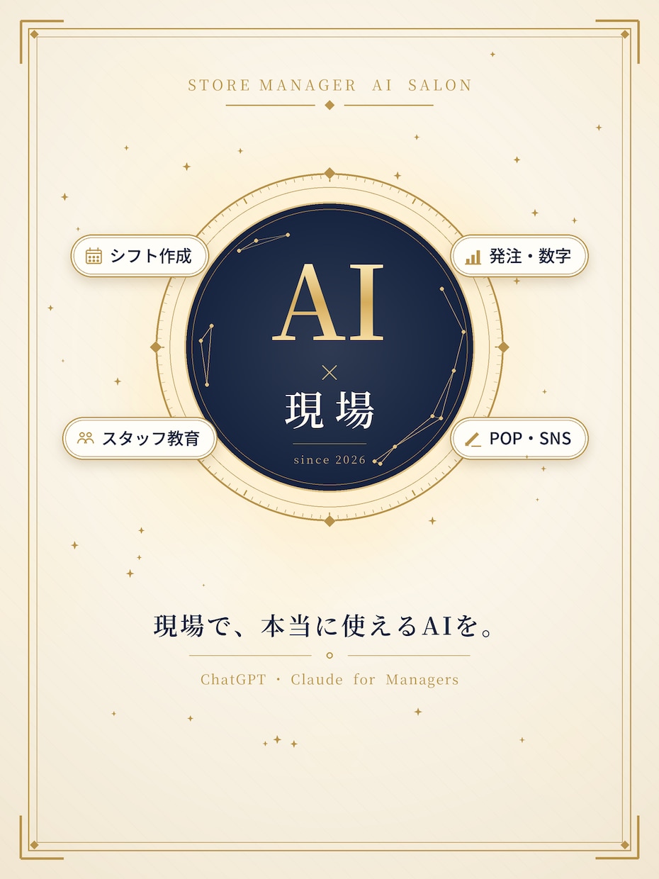 飲食店のChatGPT活用、現役店長目線で教えます シフト・POP・SNS投稿を時短。スマホだけ・初心者OK イメージ2