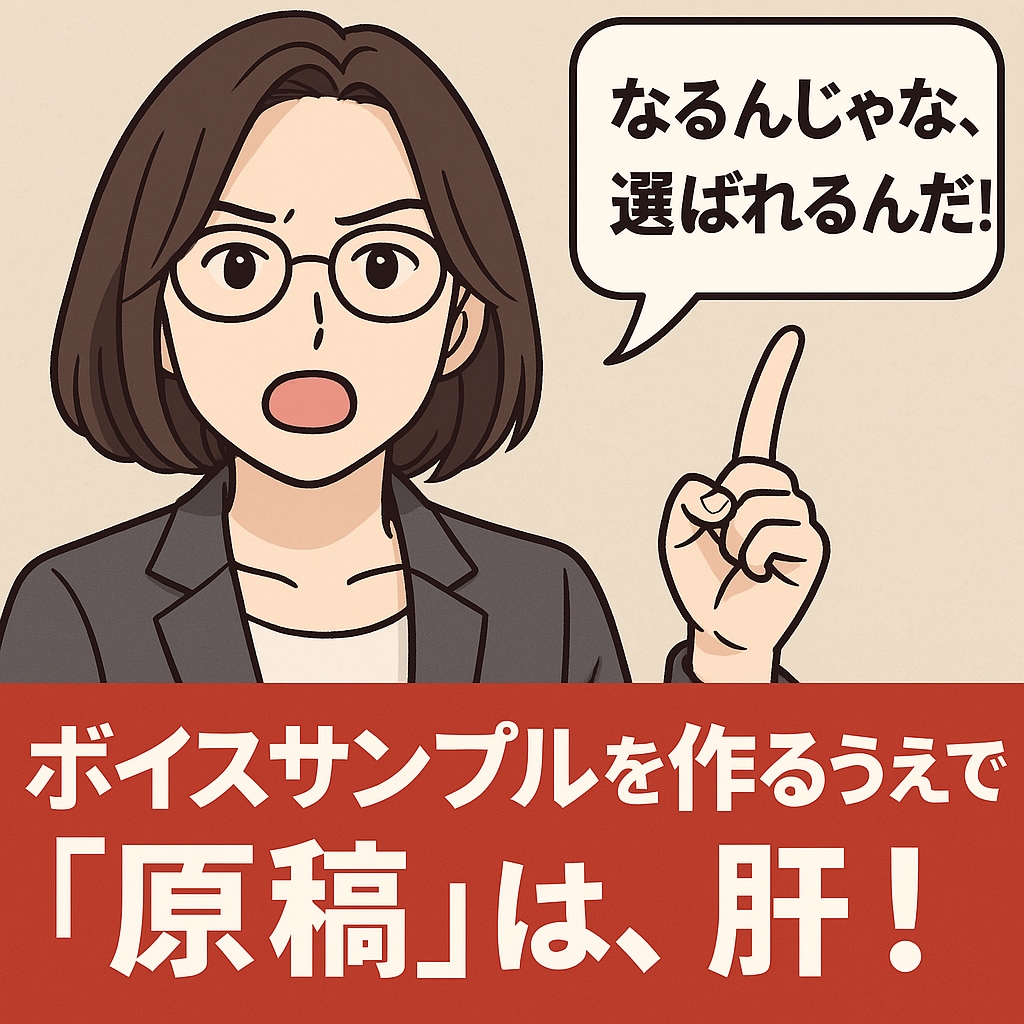 AIと一緒に、ボイスサンプル原稿【本格派】作ります 忘れられない“声の世界観”を創る原稿をお届けします イメージ2