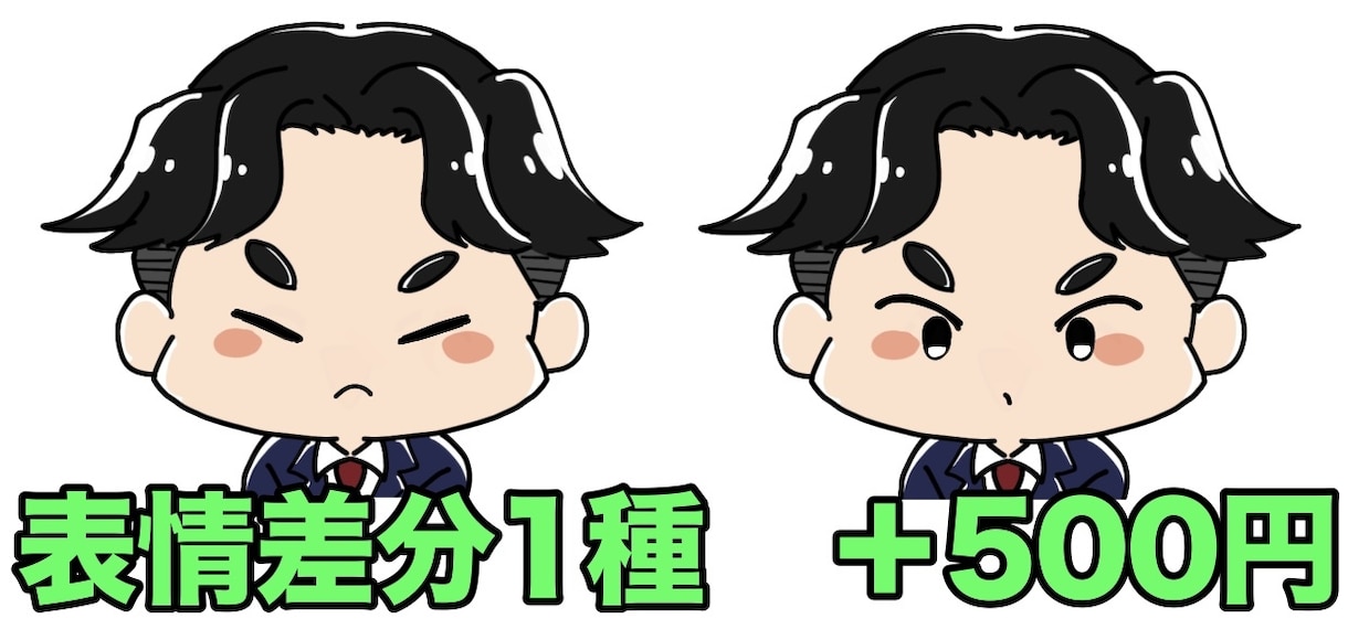 あなたやお相手をかわいいミニキャラ化！で承ります アイコン、イラスト、寄せ書き、似顔絵等描きます イメージ7