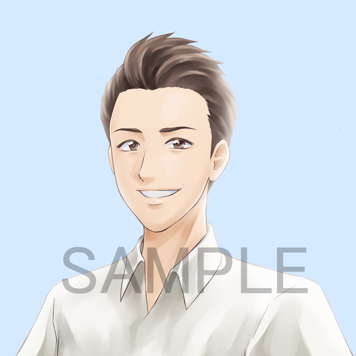 個人・商用可お好みの絵柄で似顔絵アイコン描きます シンプルイラストから絵柄寄せまで対応！SNS専用 イメージ2