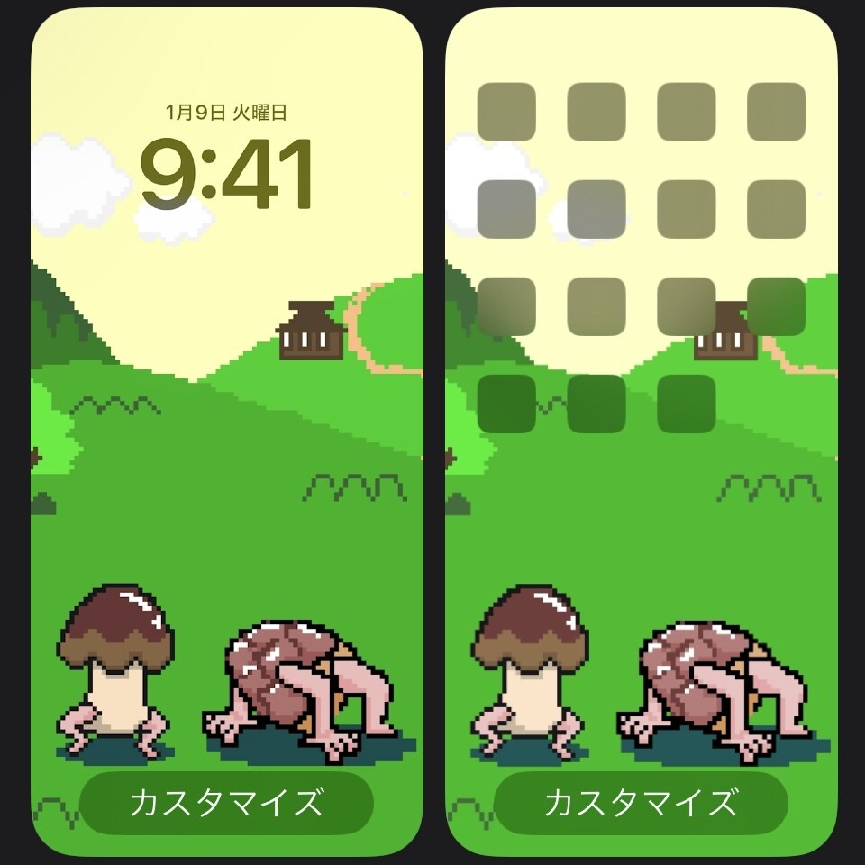 スマホの壁紙やヘッダーをドット絵で作成します スマホの壁紙やヘッダーにあなたの好きを詰め込んで☆ イメージ3