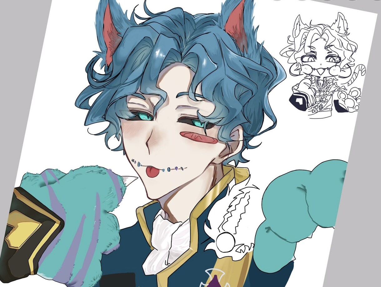 表情豊かかつ、素早くイラスト作成いたします SNS用、1枚絵、アイコン、夢絵など イメージ3
