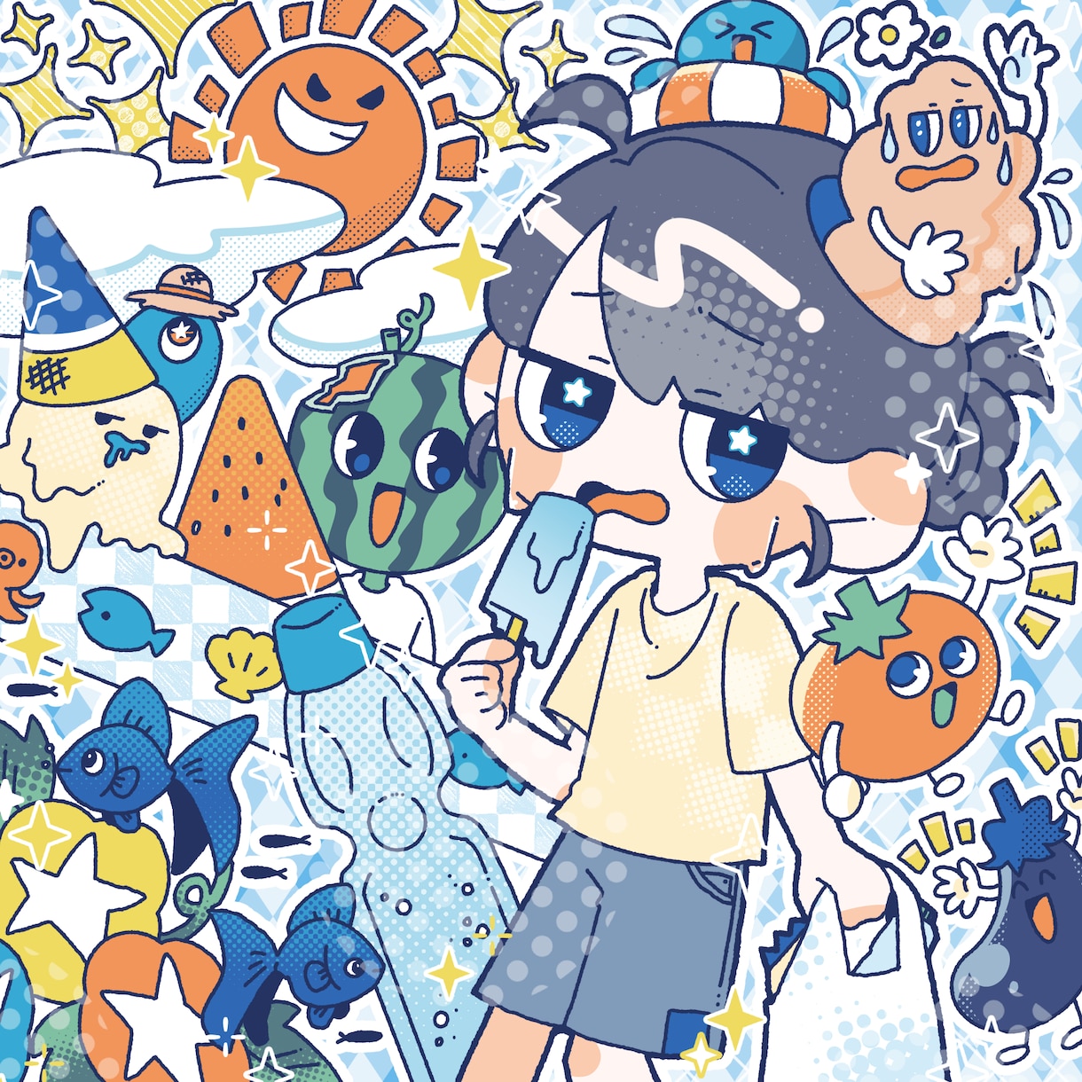 ポップで可愛らしいイラストお描きします イメージをいただいてイラストお描きします！！ イメージ6
